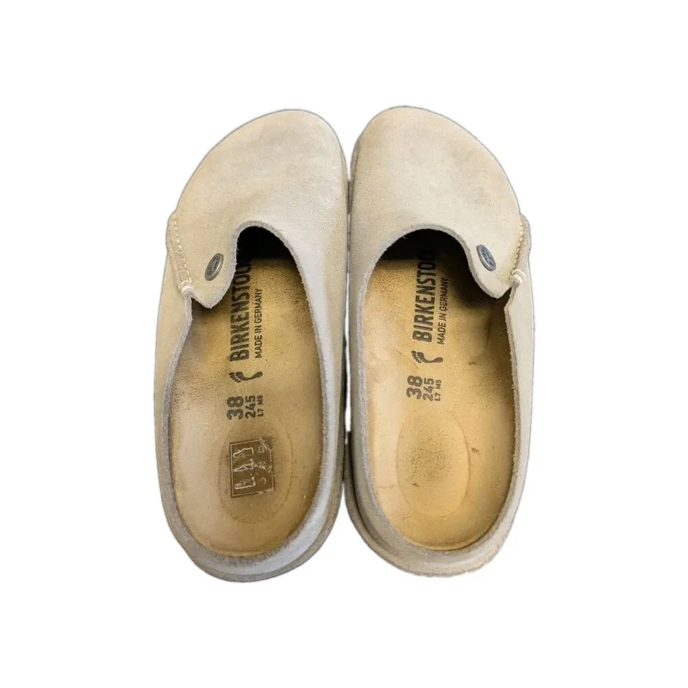 Birkenstock Zermatt Premium Suede Slip-On Clog Light Gray EU 38 US 7.5
